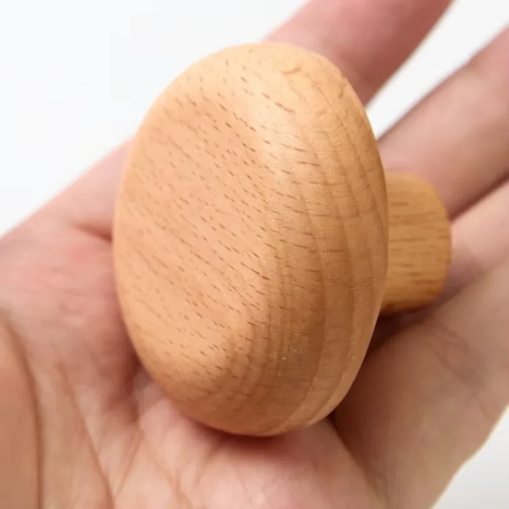Wandkapstok Hout Set van 4 Natuurlijke Vormen Hal Badkamer Slaapkamer Handgemaakt Massief Hout Organisch