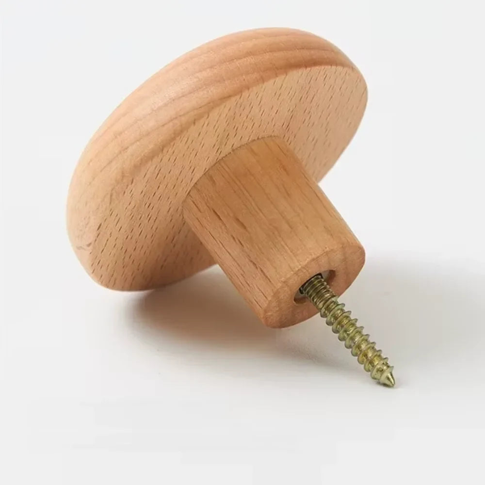 Wandkapstok Hout Set van 4 Natuurlijke Vormen Hal Badkamer Slaapkamer Handgemaakt Massief Hout Organisch