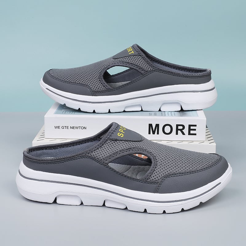 Orthopedische Instapslippers voor Heren - Ademend Mesh - Brede Pasvorm - Ergonomische EVA Zool - Casual Comfort voor Dagelijks Gebruik