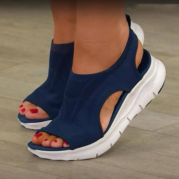 Orthopedische Sportsandalen met Verstelbare Hielband Dames Blauw Roze Zwart Wasbaar Mesh Zomer Wandelen