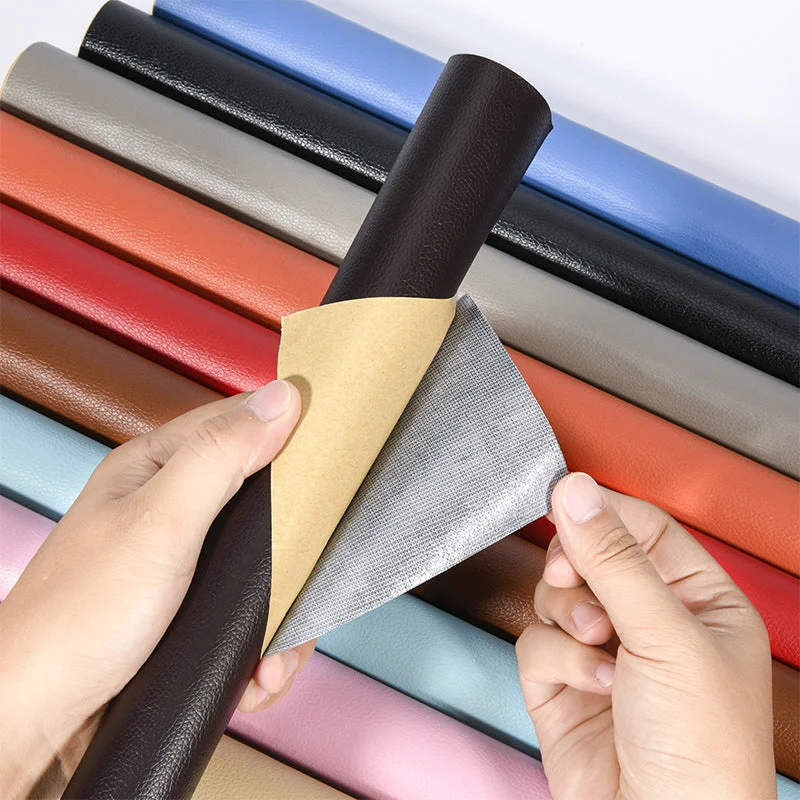 Zelfklevende Leren Reparatielap 50x137cm Knipbaar voor Meubelbank Stoelen Herstelpatch Waterbestendig Kunstleer