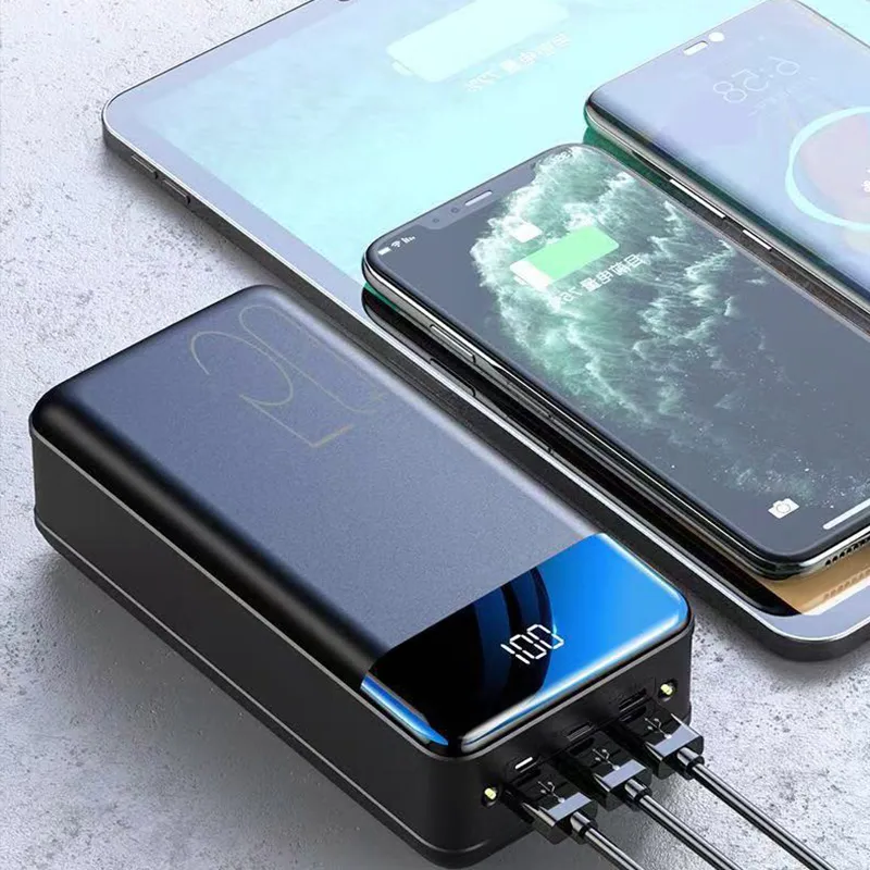 Krachtige Powerbank 50000 mAh met 3 Ingangen en 3 Uitgangen - Onderweg Altijd Stroom