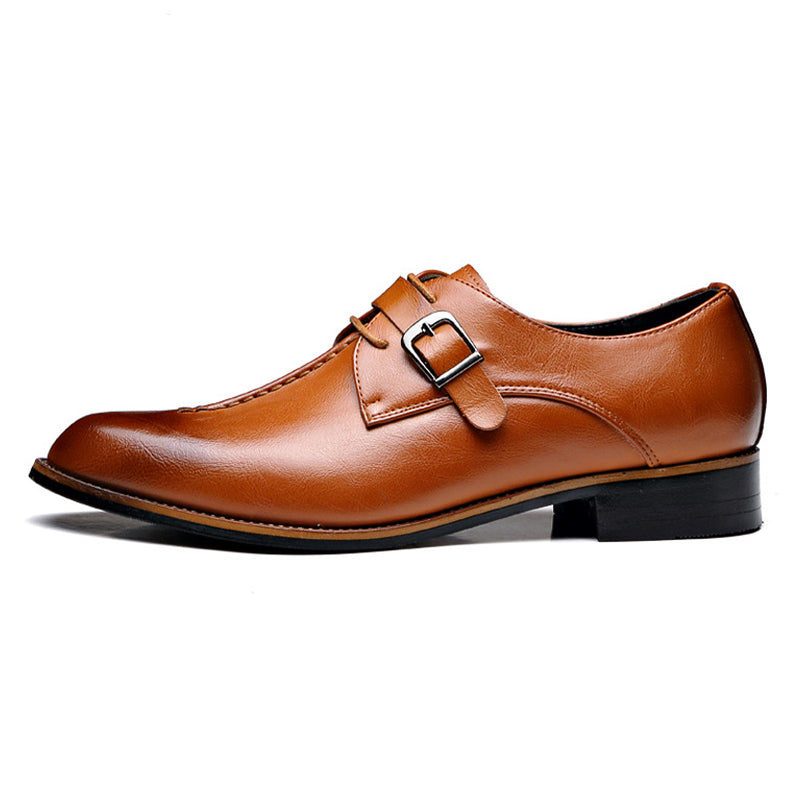 Klassieke Herenschoenen Leer Chocoladebruin Oxford Stijl Waterdicht Krasvast Duurzaam Elegante Look Business