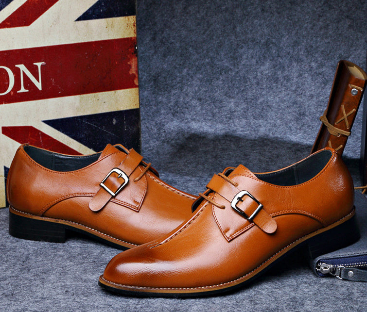 Klassieke Herenschoenen Leer Chocoladebruin Oxford Stijl Waterdicht Krasvast Duurzaam Elegante Look Business