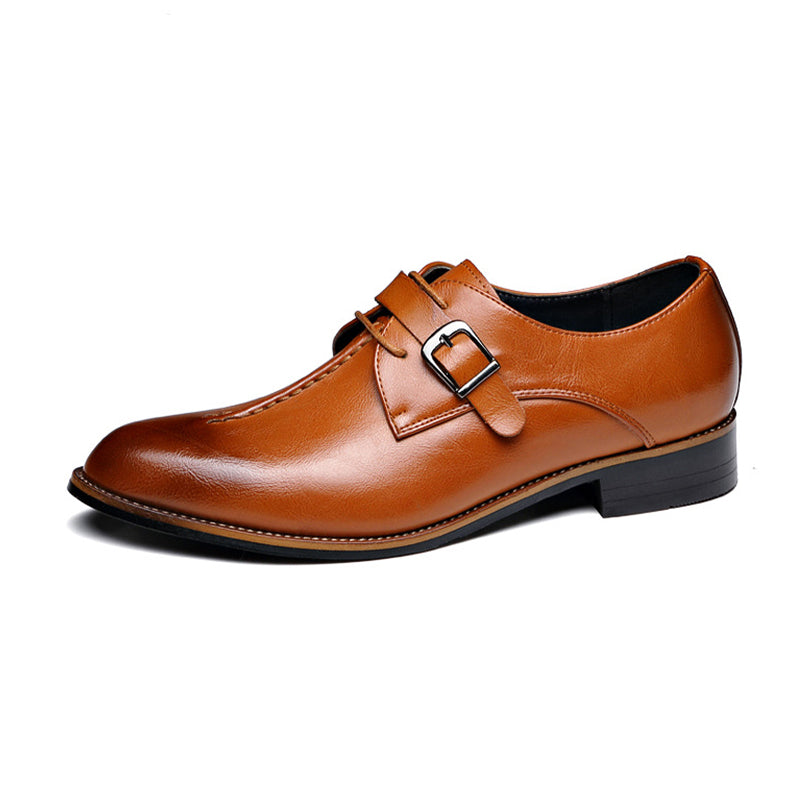 Klassieke Herenschoenen Leer Chocoladebruin Oxford Stijl Waterdicht Krasvast Duurzaam Elegante Look Business
