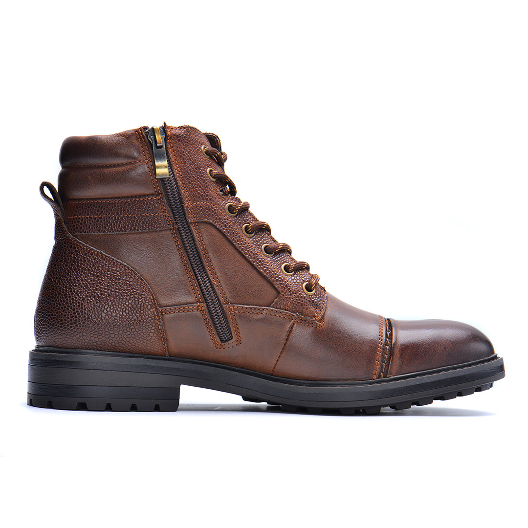 Leren Heren Boots Zwart Bruin Waterdicht met Verstevigde Zool Comfortabel voor Dagelijks Werk Wandelen