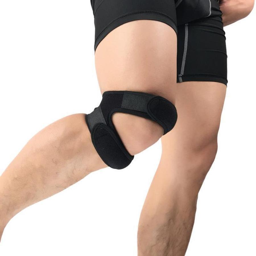 Dubbele Kniebrace met Siliconen Pads voor Patellaire Ondersteuning Pijnverlichting en Stabiliteit bij Sport