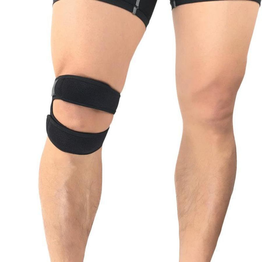 Dubbele Kniebrace met Siliconen Pads voor Patellaire Ondersteuning Pijnverlichting en Stabiliteit bij Sport