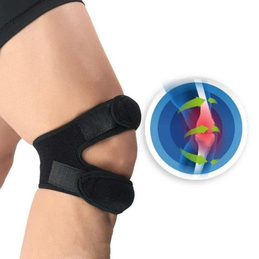 Dubbele Kniebrace met Siliconen Pads voor Patellaire Ondersteuning Pijnverlichting en Stabiliteit bij Sport