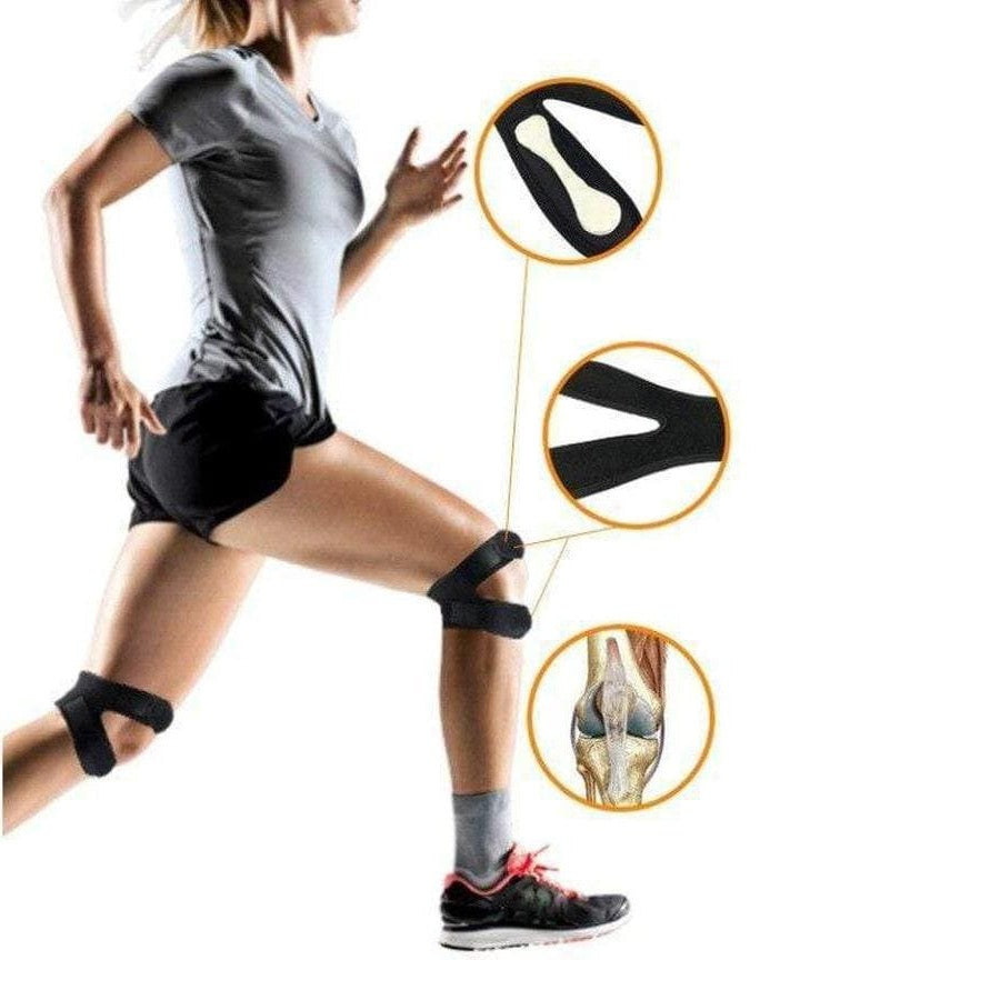 Dubbele Kniebrace met Siliconen Pads voor Patellaire Ondersteuning Pijnverlichting en Stabiliteit bij Sport