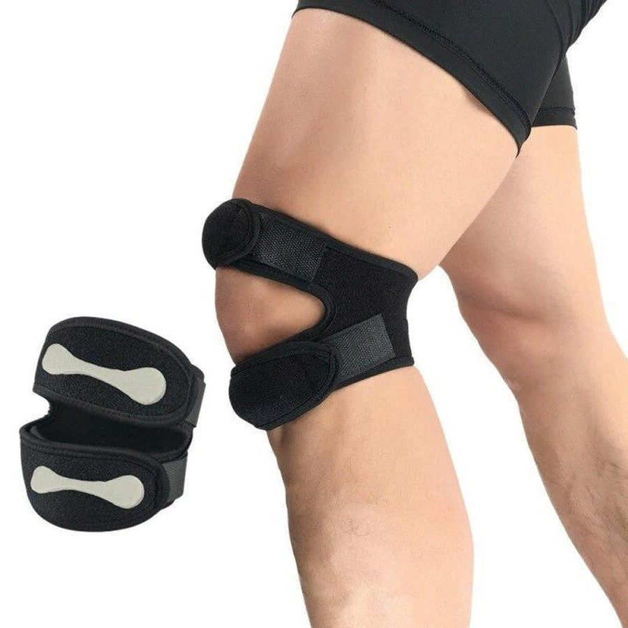 Dubbele Kniebrace met Siliconen Pads voor Patellaire Ondersteuning Pijnverlichting en Stabiliteit bij Sport
