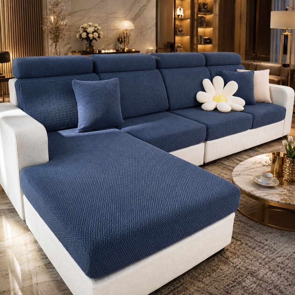 Rekbare Bankhoes Huisdiervriendelijk 100% Polyester Wasbaar Meubelbeschermer 10 Maten 6 Kleuren Woonkamer