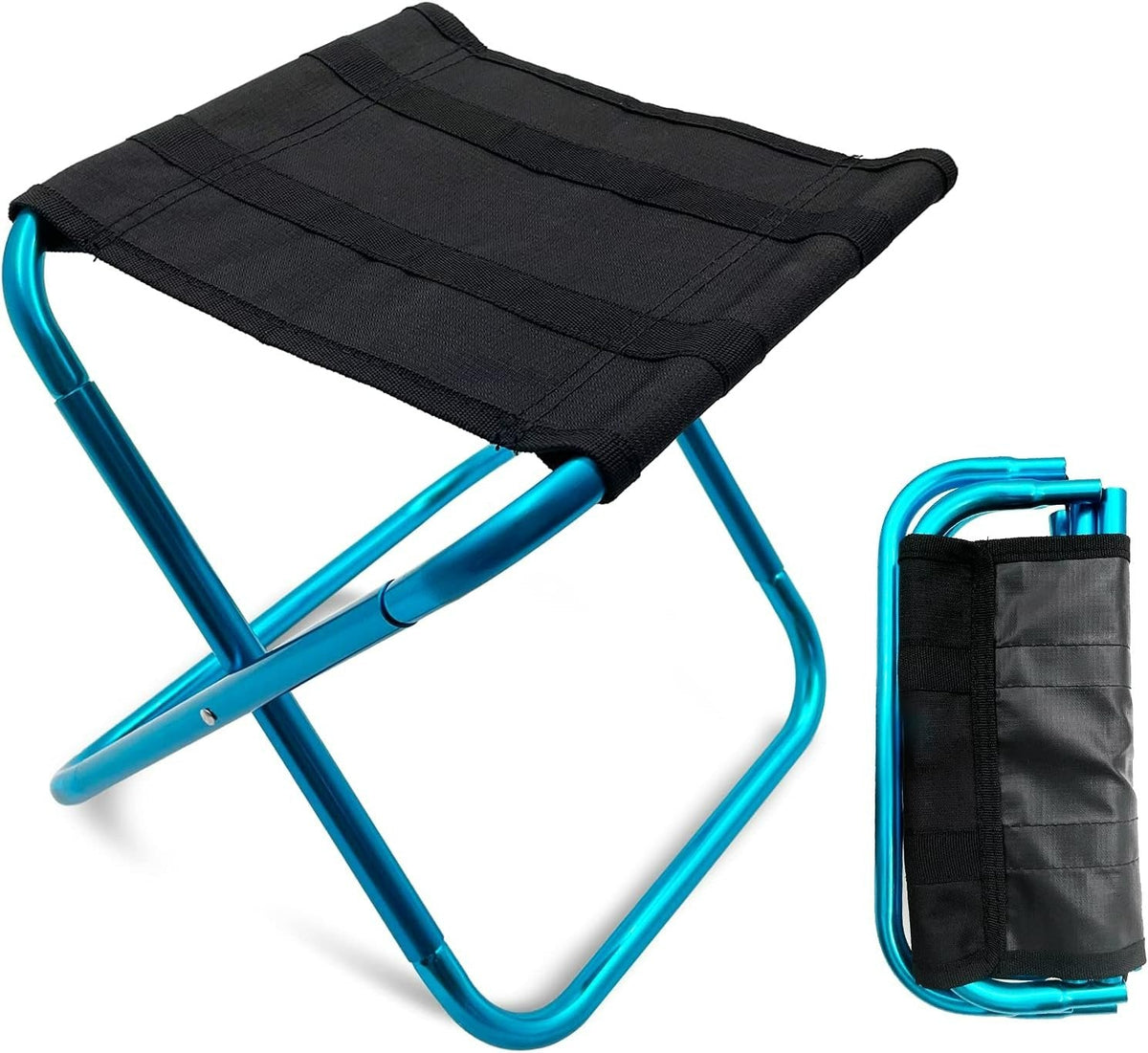 Opvouwbaar Campingkrukje Ultralight Aluminium 100kg Draagkracht Outdoor Visstoel Picknick Wandelen Tuin