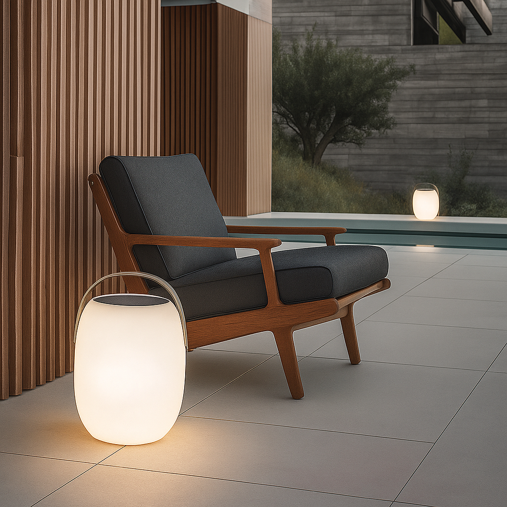Draadloze Zonnelampen Tuin Terras LED Sfeerverlichting Oplaadbaar Duurzaam Buitenlamp Balkon Zonne-energie