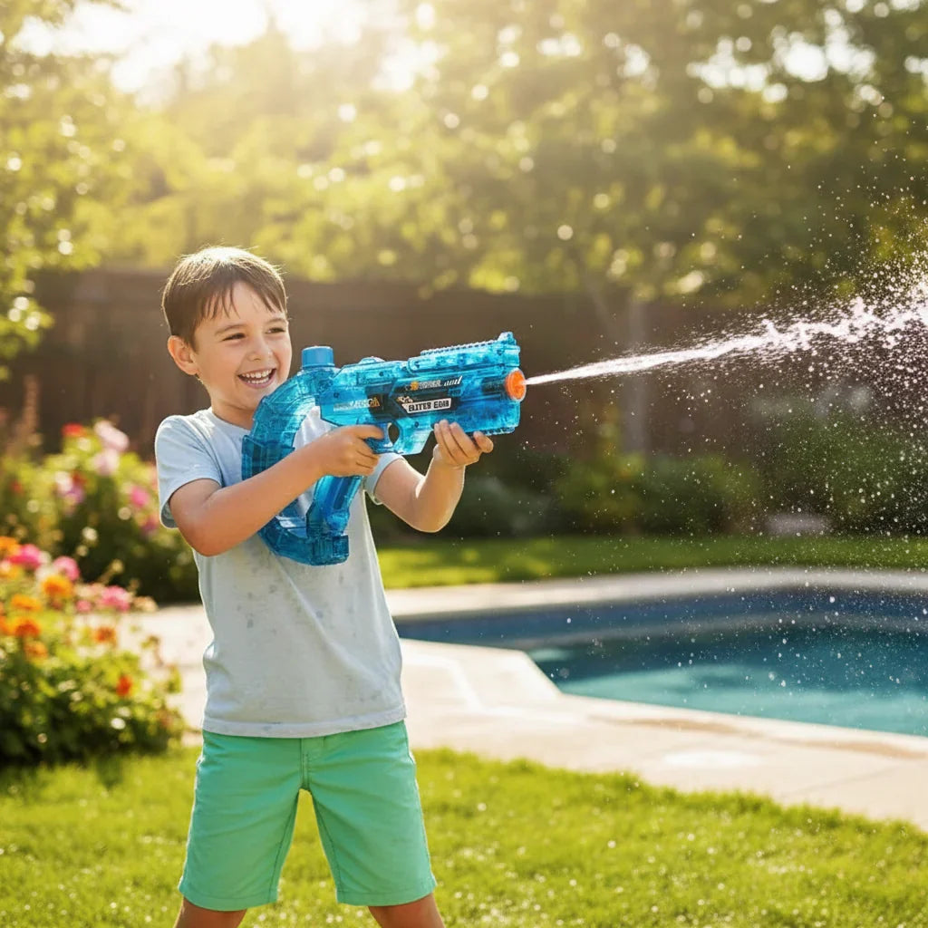 Elektrische Waterpistool voor Kinderen - Fun Outdoor Speelgoed met Groot Reservoir voor Zomer Waterpret