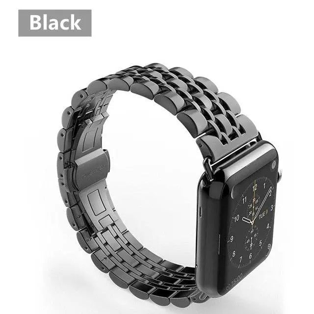 Smartwatch Armband met Hoesje Roestvrij Staal 44mm 42mm 40mm 38mm Display Bescherming Polsband Accessoire