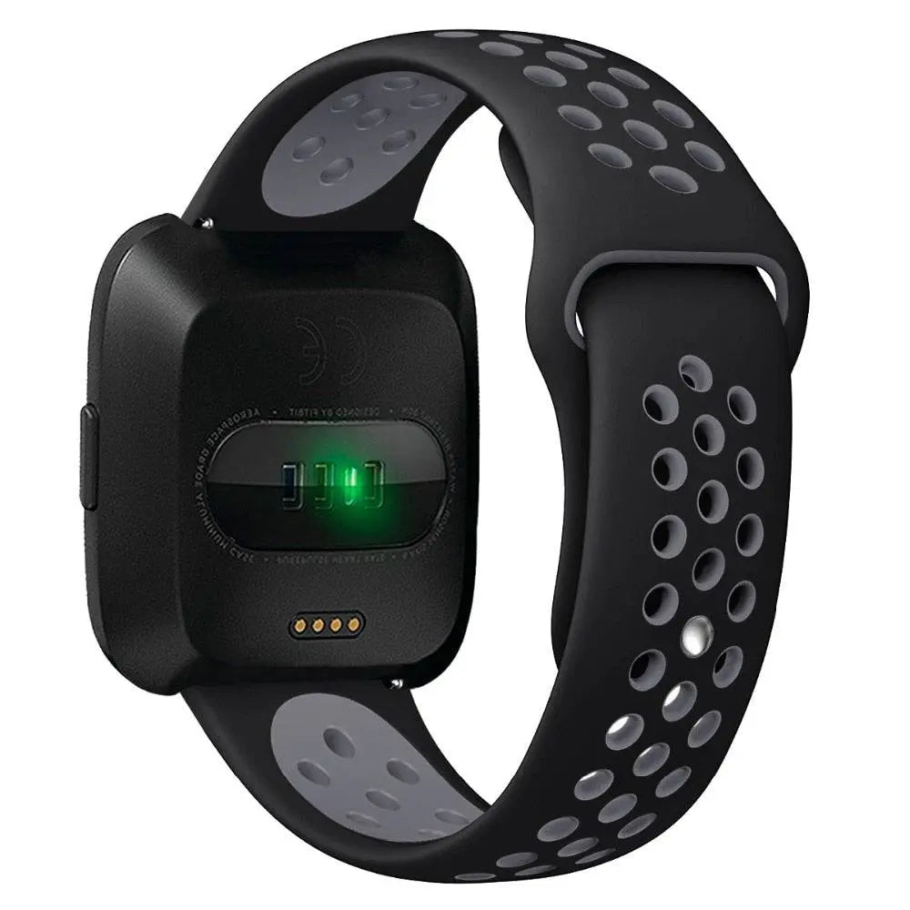 Sporthorlogebandje met Antisweetlaag - Verstelbaar Fitbit Versa 2 Polsbandje voor Comfortabele Training