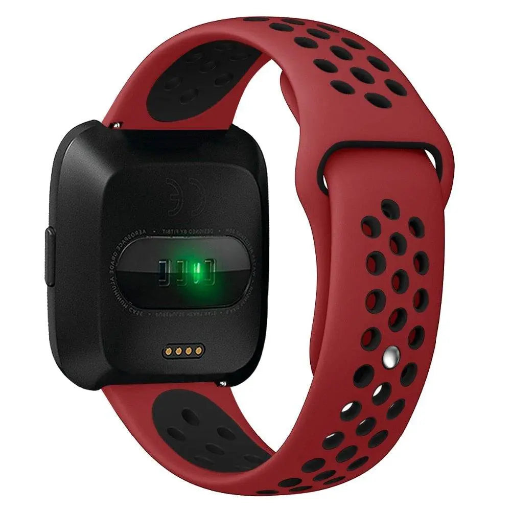 Sporthorlogebandje met Antisweetlaag - Verstelbaar Fitbit Versa 2 Polsbandje voor Comfortabele Training