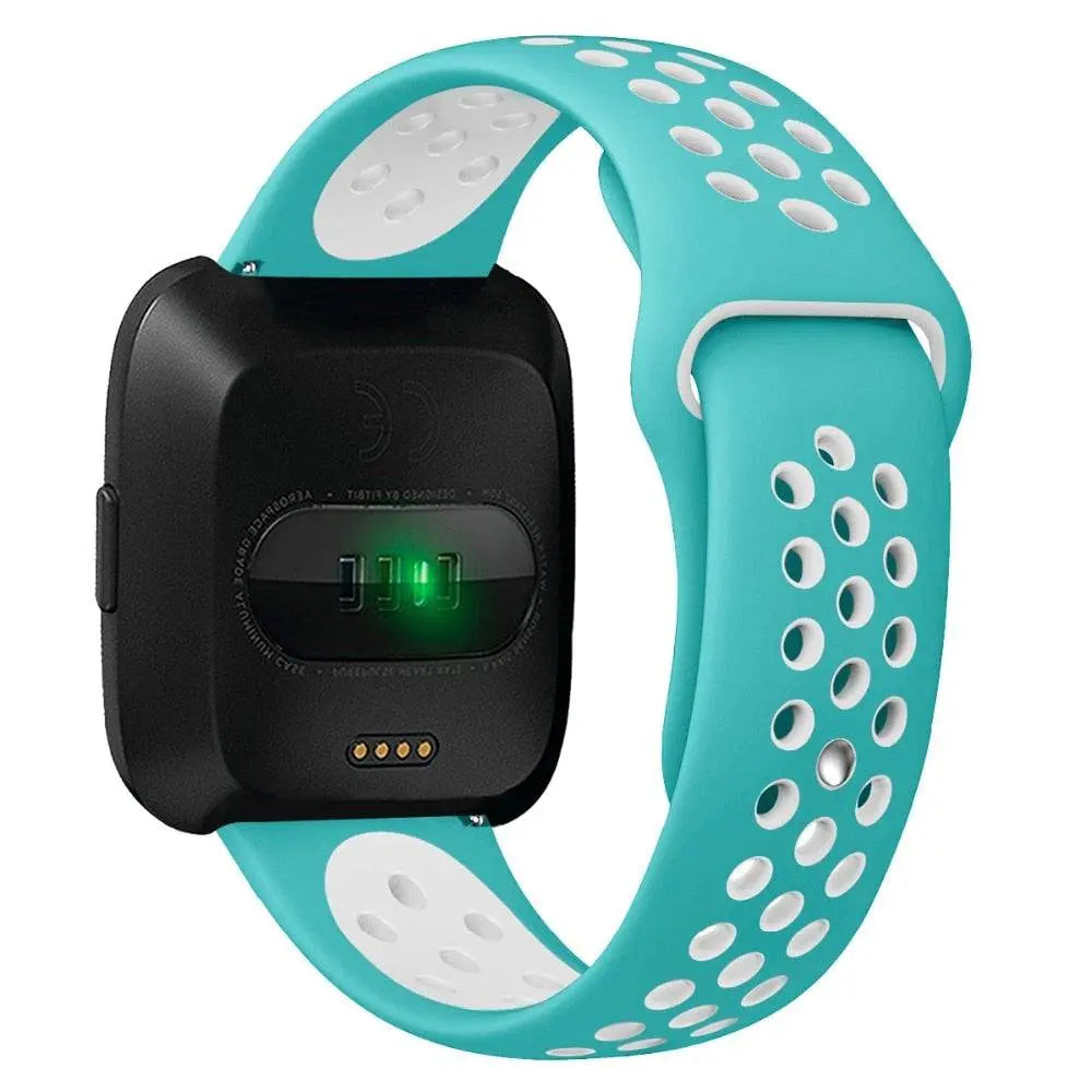 Sporthorlogebandje met Antisweetlaag - Verstelbaar Fitbit Versa 2 Polsbandje voor Comfortabele Training