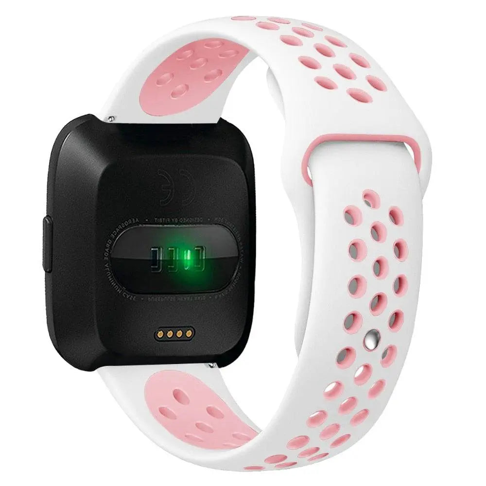Sporthorlogebandje met Antisweetlaag - Verstelbaar Fitbit Versa 2 Polsbandje voor Comfortabele Training