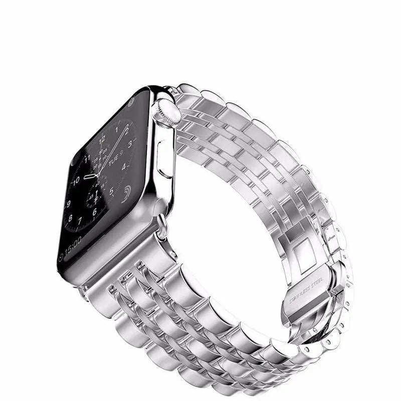 Smartwatch Armband met Hoesje Roestvrij Staal 44mm 42mm 40mm 38mm Display Bescherming Polsband Accessoire
