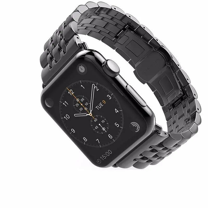 Smartwatch Armband met Hoesje Roestvrij Staal 44mm 42mm 40mm 38mm Display Bescherming Polsband Accessoire