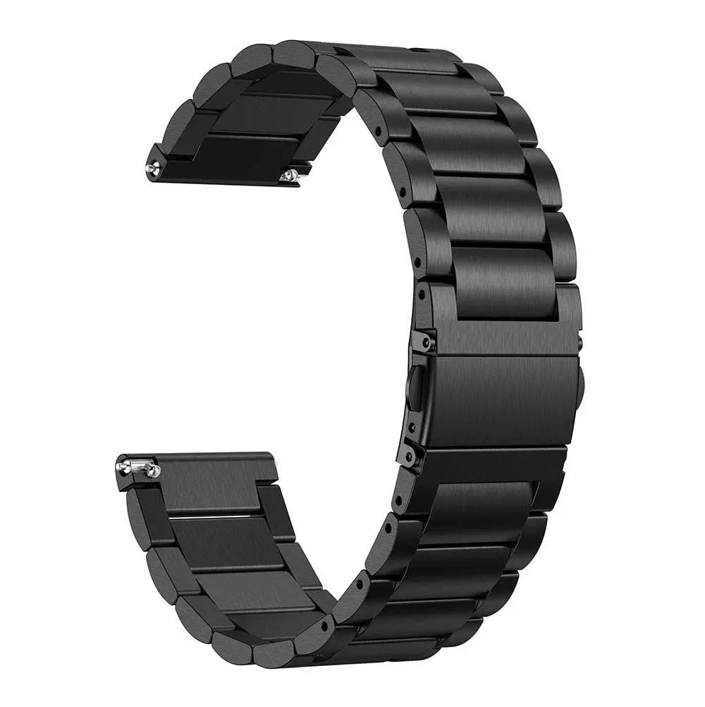 Stalen Smartwatch Armband voor Versa 2 - Verstelbaar Metalen Polsbandje met Veilige Sluiting Elegante Horloge
