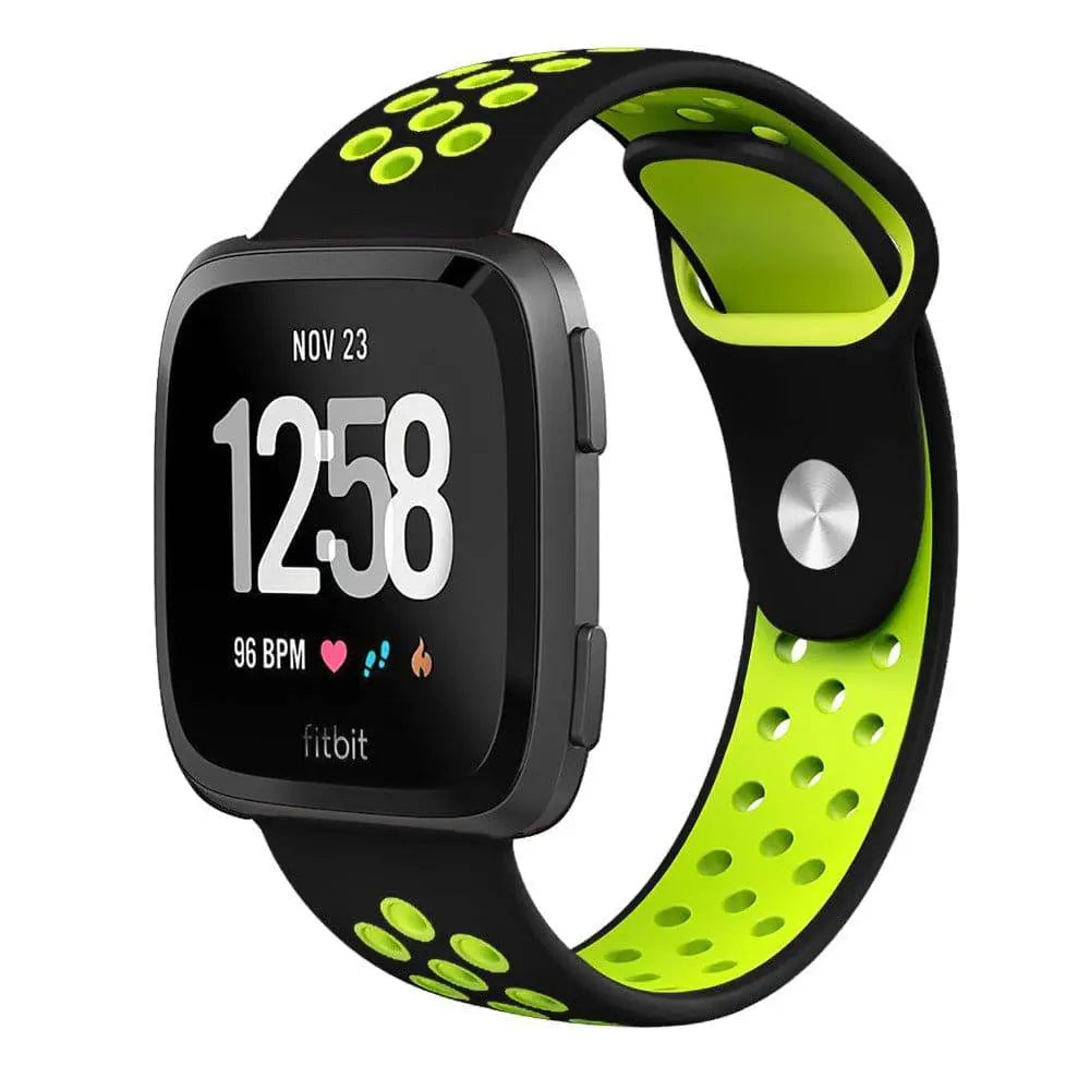 Sporthorlogebandje met Antisweetlaag - Verstelbaar Fitbit Versa 2 Polsbandje voor Comfortabele Training