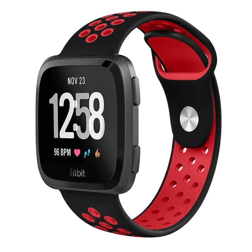 Sporthorlogebandje met Antisweetlaag - Verstelbaar Fitbit Versa 2 Polsbandje voor Comfortabele Training