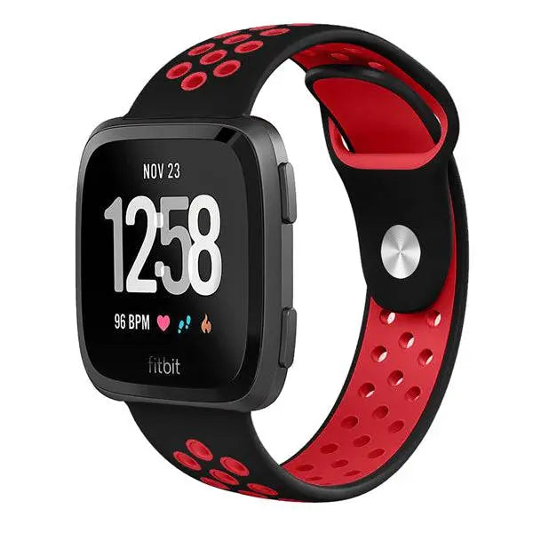 Sporthorlogebandje met Antisweetlaag - Verstelbaar Fitbit Versa 2 Polsbandje voor Comfortabele Training
