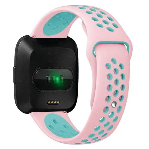 Sporthorlogebandje met Antisweetlaag - Verstelbaar Fitbit Versa 2 Polsbandje voor Comfortabele Training