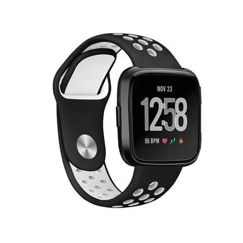 Sporthorlogebandje met Antisweetlaag - Verstelbaar Fitbit Versa 2 Polsbandje voor Comfortabele Training