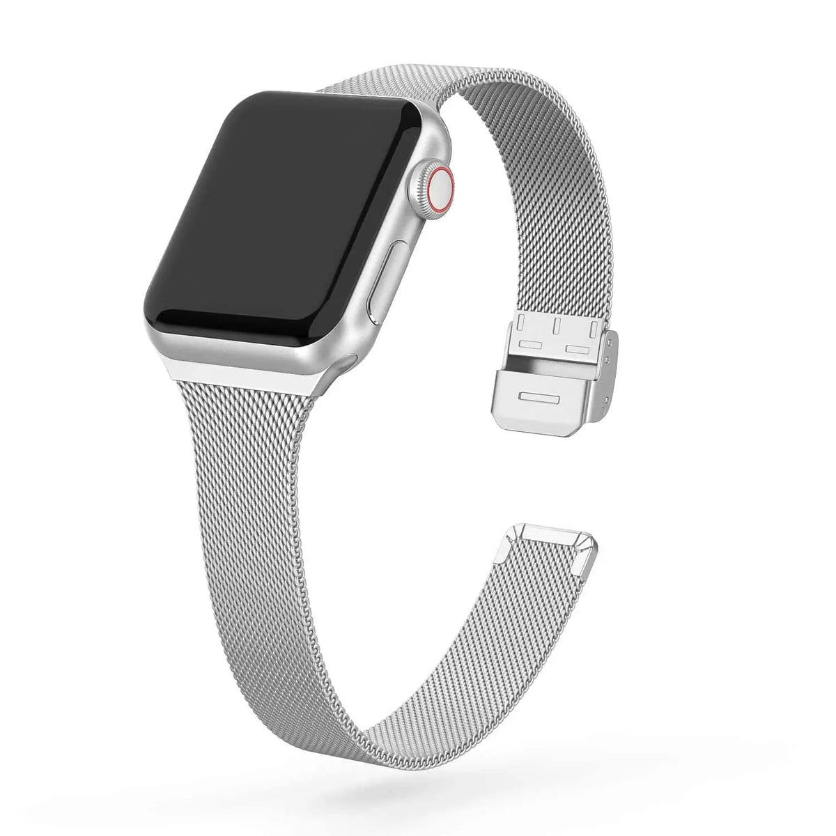 Roestvrij Stalen Mesh Smartwatchbandje 42mm 44mm 46mm 49mm Magnetische Sluiting Verstelbaar Polsband