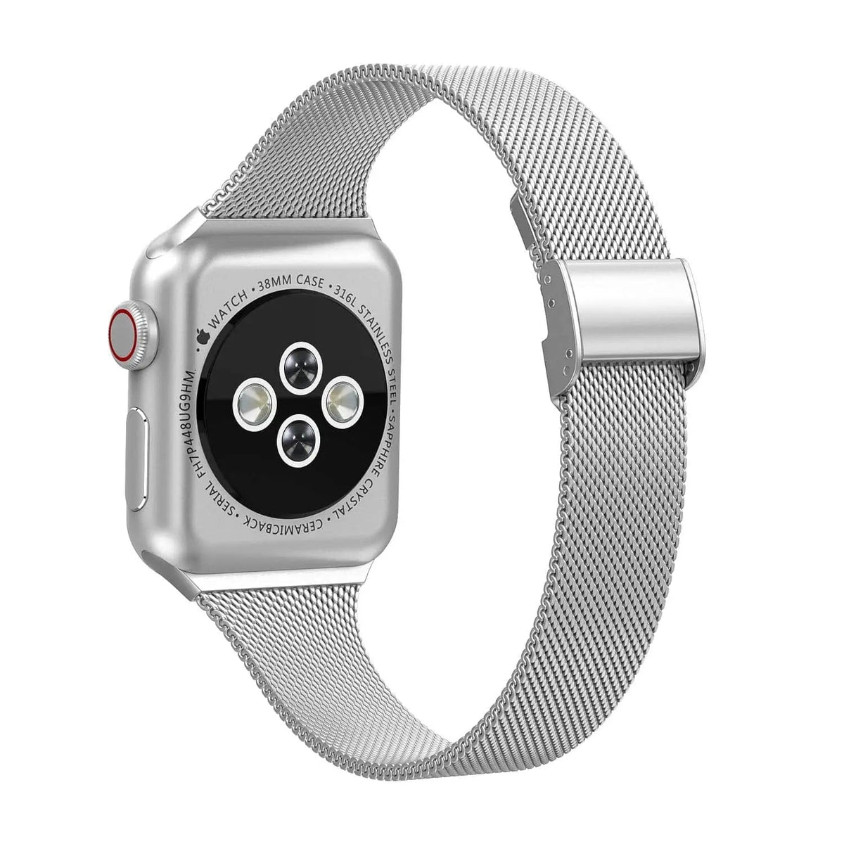 Roestvrij Stalen Mesh Smartwatchbandje 42mm 44mm 46mm 49mm Magnetische Sluiting Verstelbaar Polsband