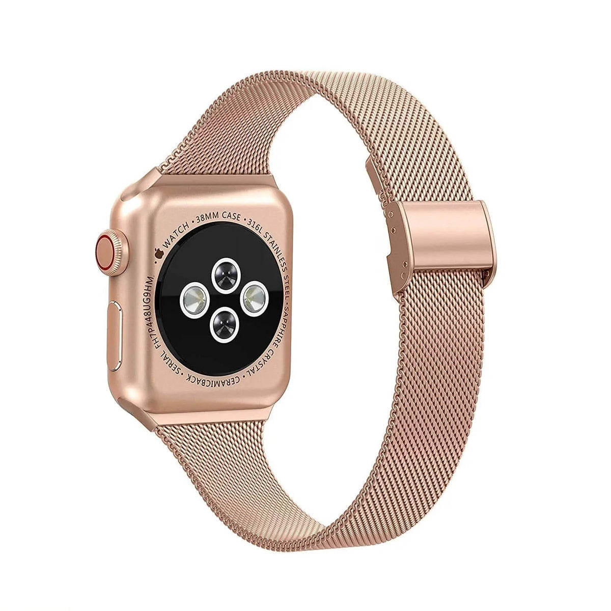 Roestvrij Stalen Mesh Smartwatchbandje 42mm 44mm 46mm 49mm Magnetische Sluiting Verstelbaar Polsband