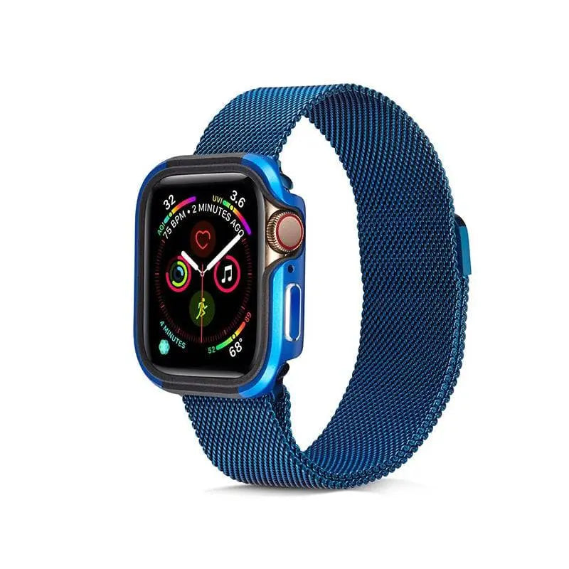 Aluminium Smartwatch Beschermhoes 40mm 44mm met Geïntegreerde Schermprotector Robuuste Behuizing Accessoire