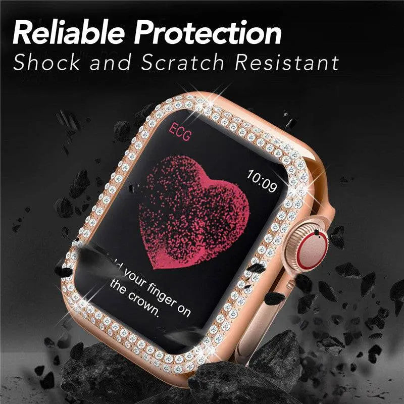 Roestvrij Stalen Horlogebandje met Beschermcase voor 38mm 40mm 42mm 44mm Smartwatch Metalen Polsband Stijlvol