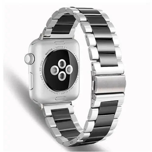 Keramische Smartwatch Polsband Roestvrij Staal 42mm 46mm 49mm Verstelbaar Sieradenafwerking Horlogeband