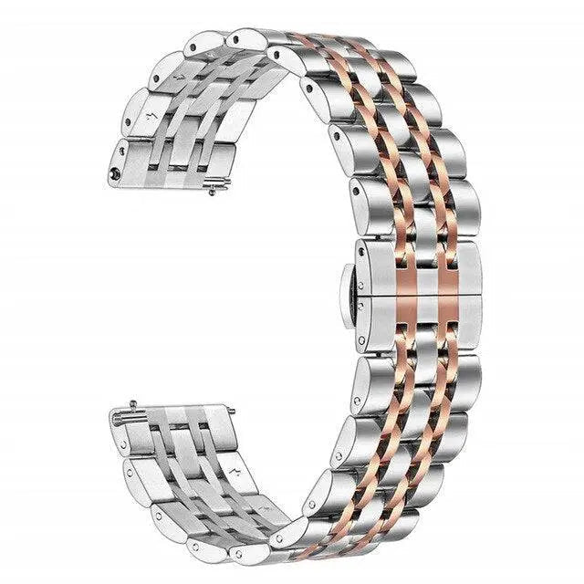 Roestvrijstalen Horlogeband 20mm 22mm Smartwatch Verstelbaar Stijlvol Polsband Metaal Universeel Accessoire
