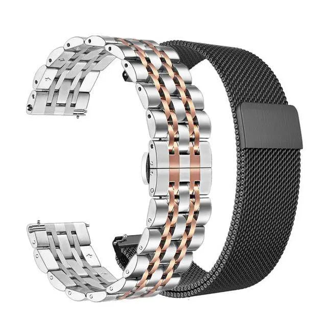 Roestvrijstalen Horlogeband 20mm 22mm Smartwatch Verstelbaar Stijlvol Polsband Metaal Universeel Accessoire