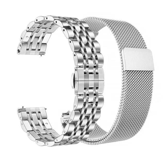 Roestvrijstalen Horlogeband 20mm 22mm Smartwatch Verstelbaar Stijlvol Polsband Metaal Universeel Accessoire