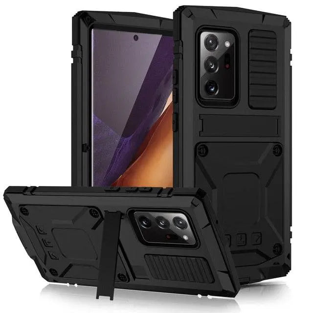 Metalen Telefoonhoes met Standaard Aluminium Schokbestendig Beschermhoes Smartphone Accessoire Robuust
