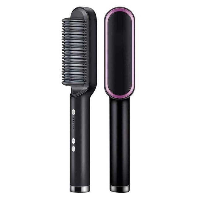 Verwarmde Stijlkam Keramisch met Ionische Coating 5 Temperatuurstanden Professionele Haar Stylingtool