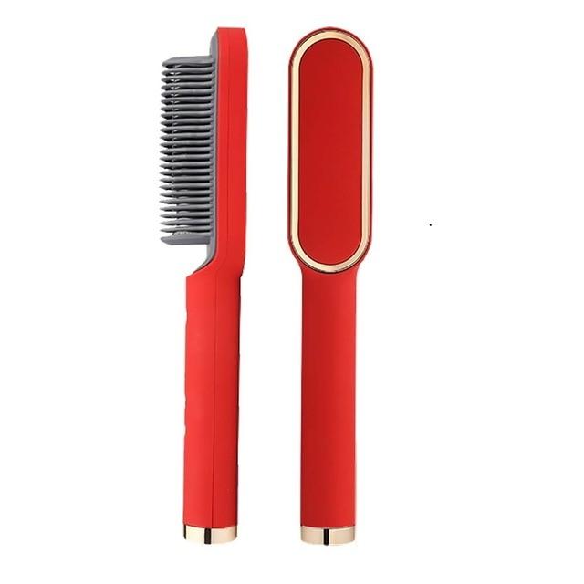 Verwarmde Stijlkam Keramisch met Ionische Coating 5 Temperatuurstanden Professionele Haar Stylingtool
