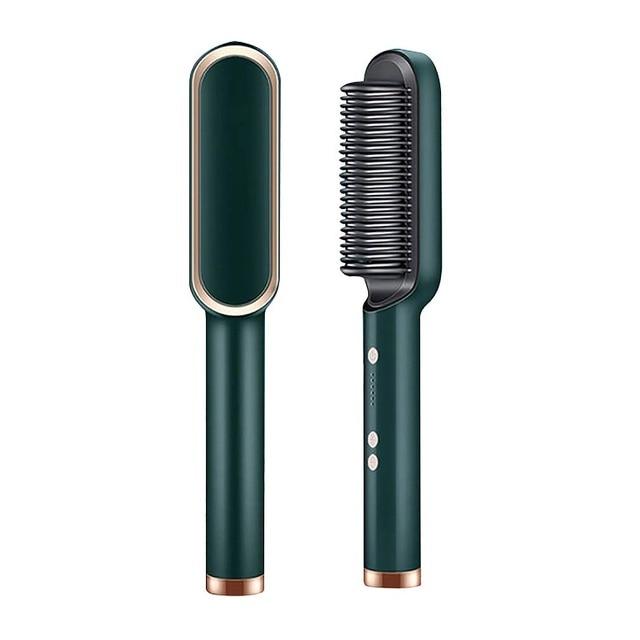 Verwarmde Stijlkam Keramisch met Ionische Coating 5 Temperatuurstanden Professionele Haar Stylingtool