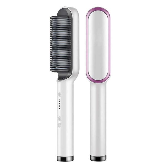Verwarmde Stijlkam Keramisch met Ionische Coating 5 Temperatuurstanden Professionele Haar Stylingtool