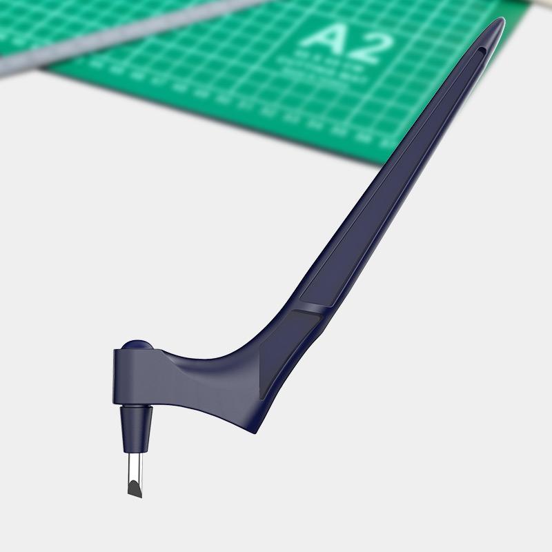 Roterende Snijpen 360° voor Papier en Folie | Precisie Knutselmes met Pengreep voor Scrapbooking en Hobbywerk