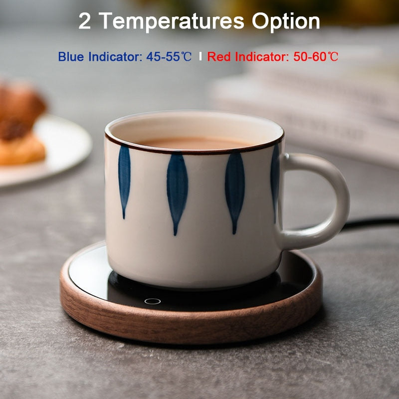 Keramische Mokverwarmer met Temperatuurregeling - Smart Coaster voor Warme Koffie, Thee en Drankjes - Auto-Uitschakeling en Waterdicht