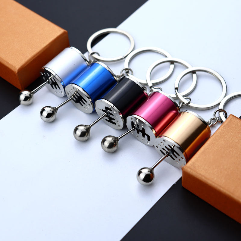 Handmatige Versnellingspook Sleutelhanger - Realistische 6-Versnellingen Design voor Autoliefhebbers