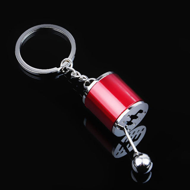 Handmatige Versnellingspook Sleutelhanger - Realistische 6-Versnellingen Design voor Autoliefhebbers